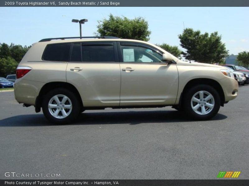 Sandy Beach Metallic / Sand Beige 2009 Toyota Highlander V6