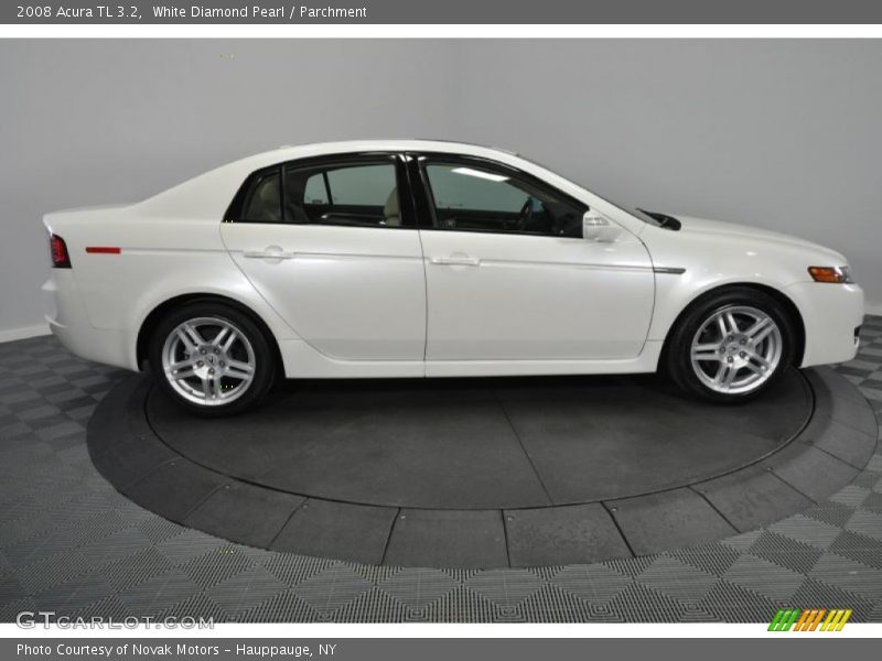 White Diamond Pearl / Parchment 2008 Acura TL 3.2