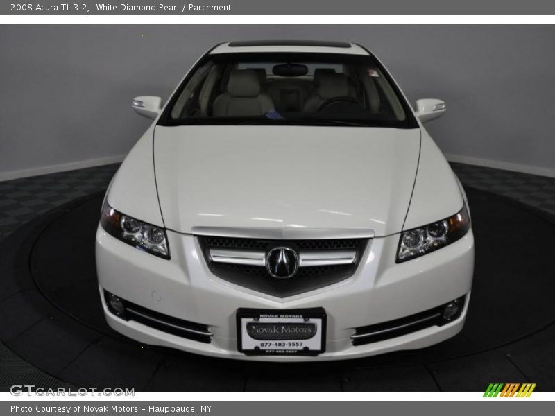 White Diamond Pearl / Parchment 2008 Acura TL 3.2