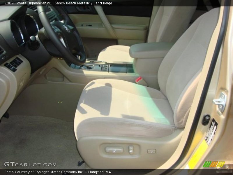 Sandy Beach Metallic / Sand Beige 2009 Toyota Highlander V6
