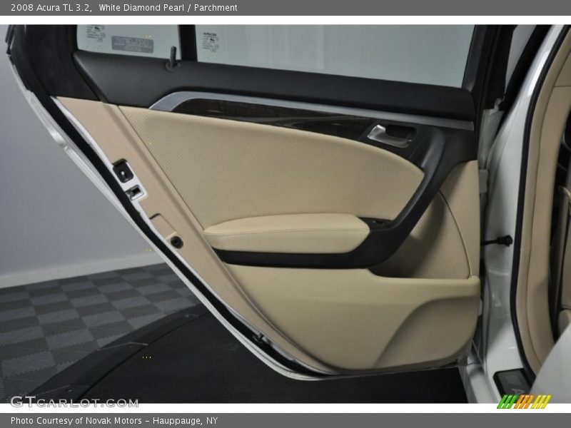 White Diamond Pearl / Parchment 2008 Acura TL 3.2