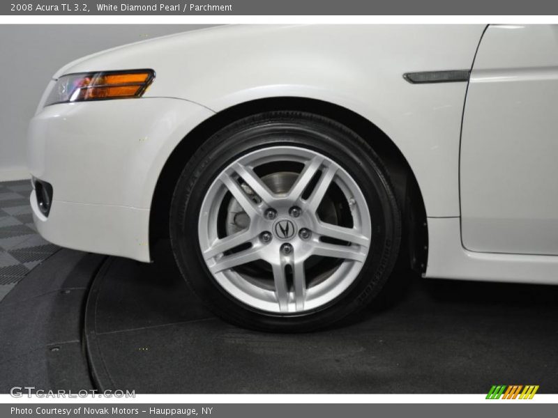 White Diamond Pearl / Parchment 2008 Acura TL 3.2