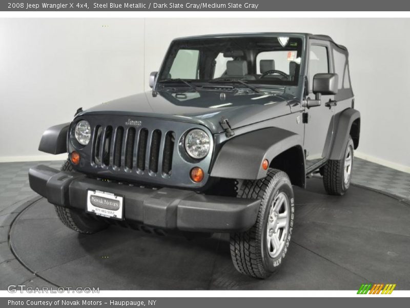 Steel Blue Metallic / Dark Slate Gray/Medium Slate Gray 2008 Jeep Wrangler X 4x4
