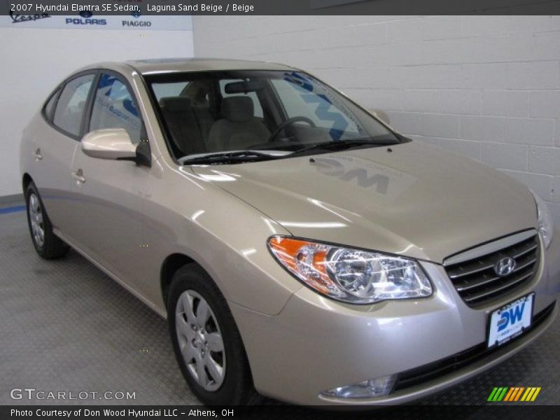Laguna Sand Beige / Beige 2007 Hyundai Elantra SE Sedan