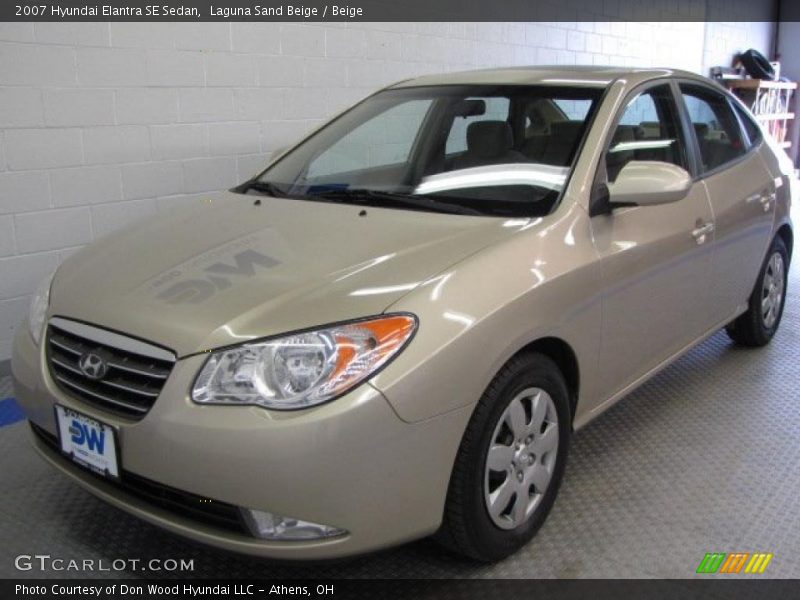 Laguna Sand Beige / Beige 2007 Hyundai Elantra SE Sedan