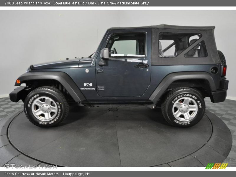 Steel Blue Metallic / Dark Slate Gray/Medium Slate Gray 2008 Jeep Wrangler X 4x4