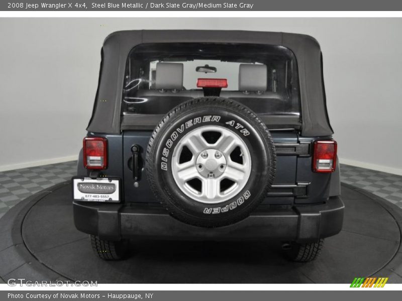 Steel Blue Metallic / Dark Slate Gray/Medium Slate Gray 2008 Jeep Wrangler X 4x4