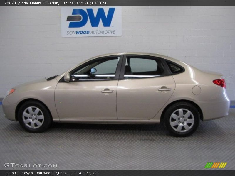 Laguna Sand Beige / Beige 2007 Hyundai Elantra SE Sedan