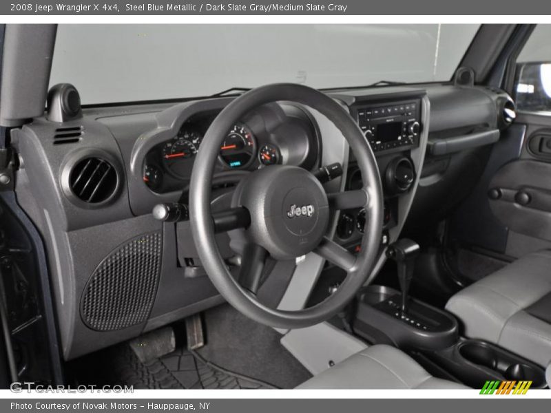 Steel Blue Metallic / Dark Slate Gray/Medium Slate Gray 2008 Jeep Wrangler X 4x4