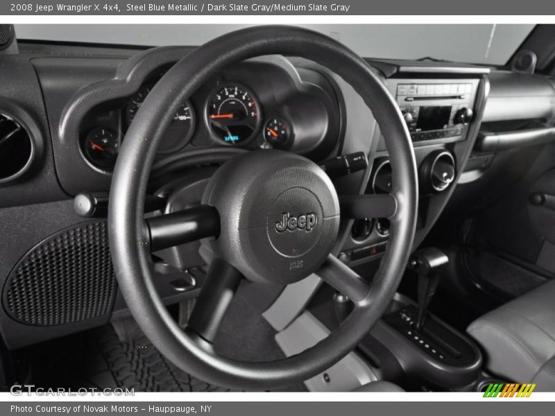 Steel Blue Metallic / Dark Slate Gray/Medium Slate Gray 2008 Jeep Wrangler X 4x4