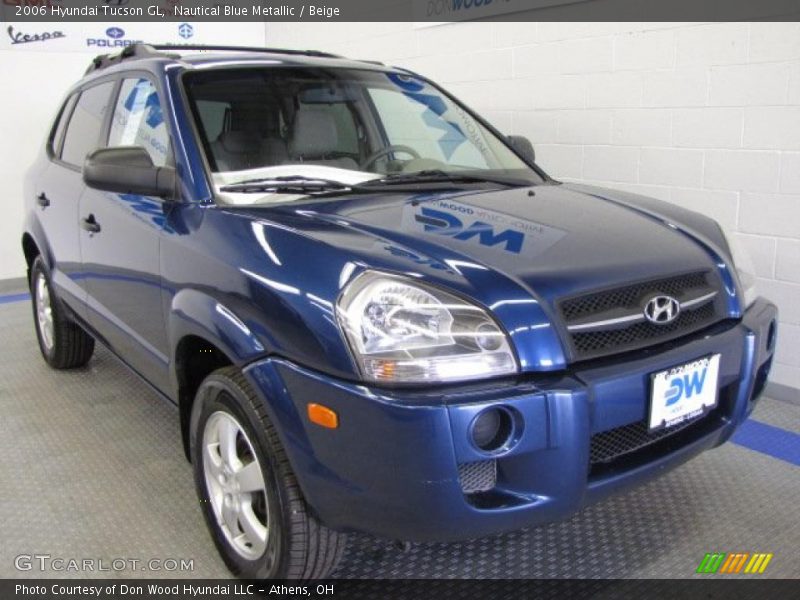 Nautical Blue Metallic / Beige 2006 Hyundai Tucson GL