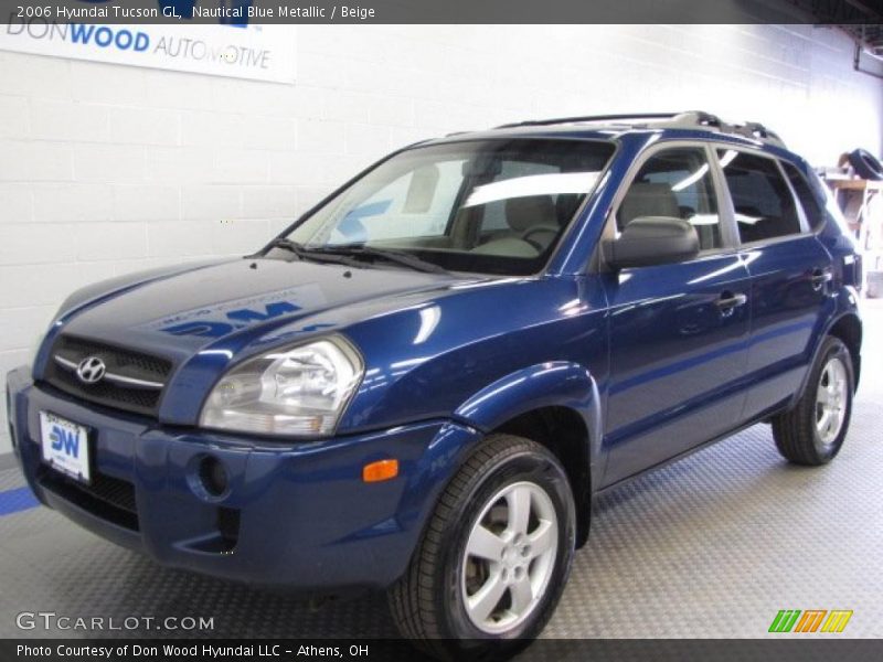 Nautical Blue Metallic / Beige 2006 Hyundai Tucson GL