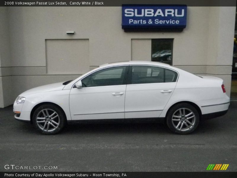 Candy White / Black 2008 Volkswagen Passat Lux Sedan