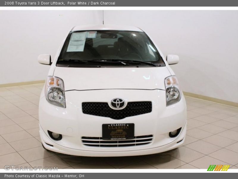 Polar White / Dark Charcoal 2008 Toyota Yaris 3 Door Liftback
