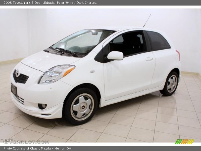Polar White / Dark Charcoal 2008 Toyota Yaris 3 Door Liftback