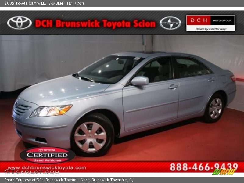 Sky Blue Pearl / Ash 2009 Toyota Camry LE