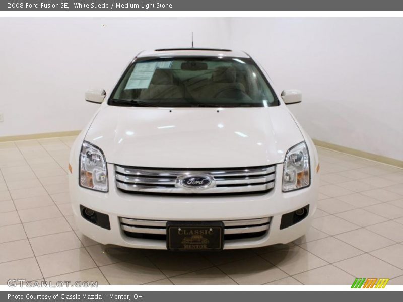 White Suede / Medium Light Stone 2008 Ford Fusion SE