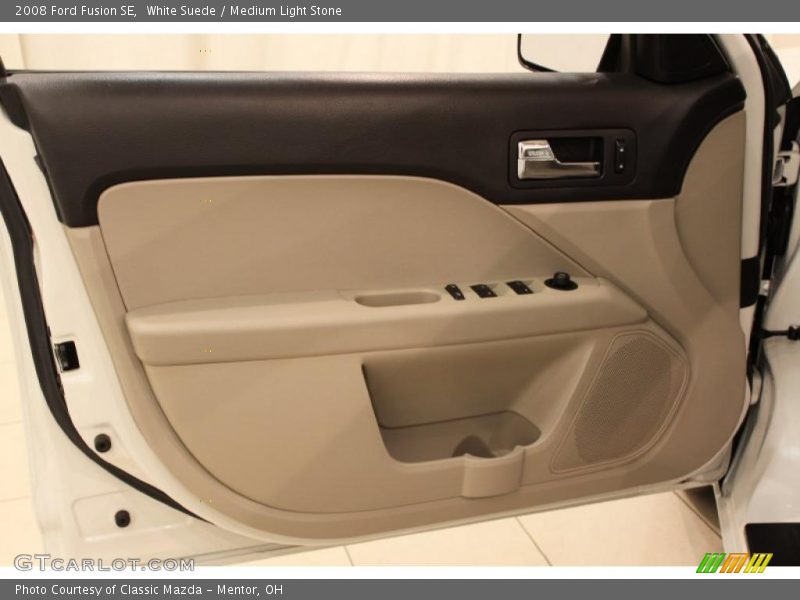 White Suede / Medium Light Stone 2008 Ford Fusion SE