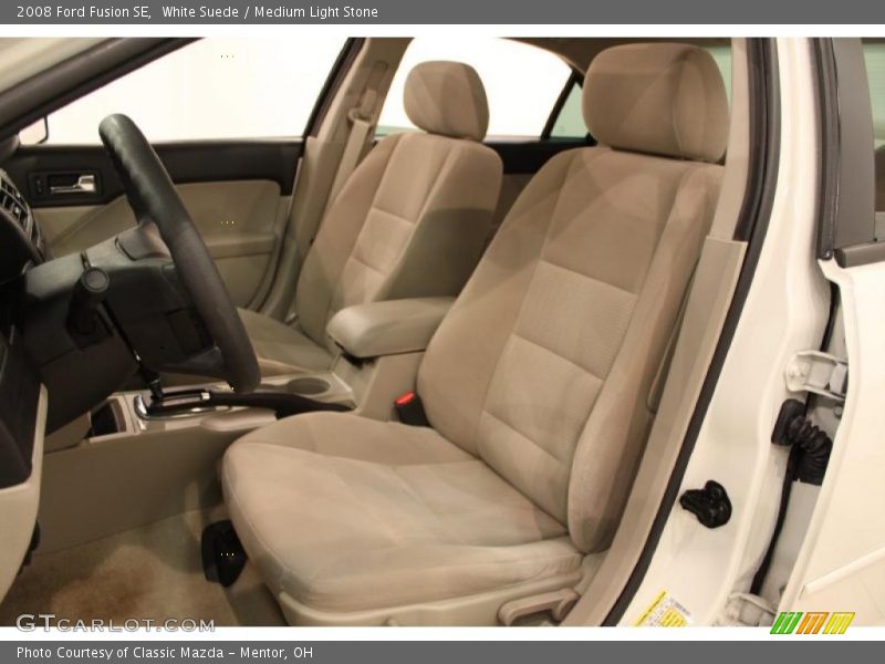 White Suede / Medium Light Stone 2008 Ford Fusion SE