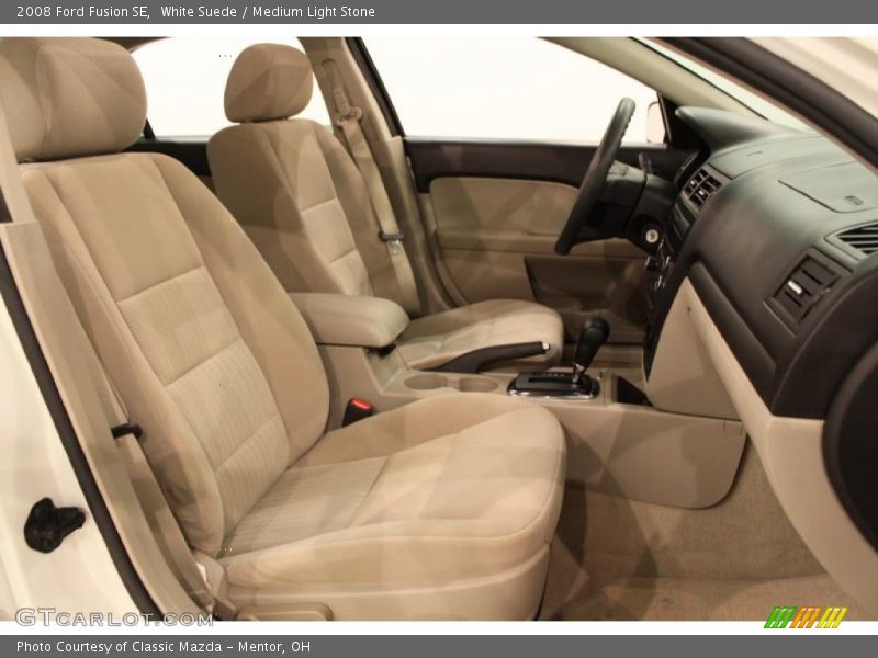 White Suede / Medium Light Stone 2008 Ford Fusion SE