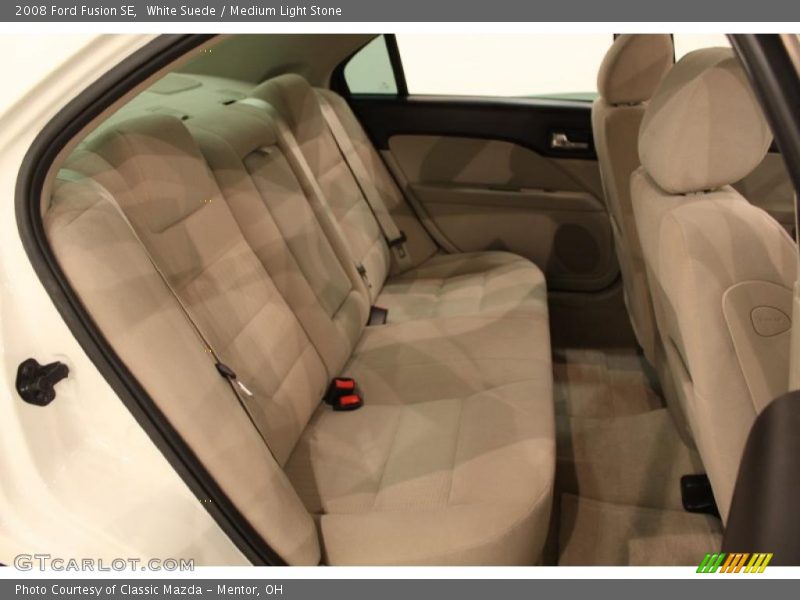 White Suede / Medium Light Stone 2008 Ford Fusion SE