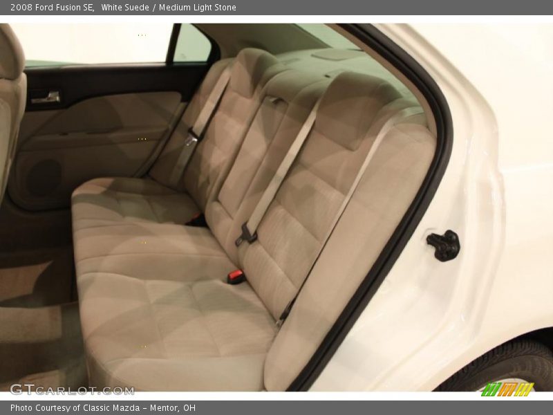 White Suede / Medium Light Stone 2008 Ford Fusion SE