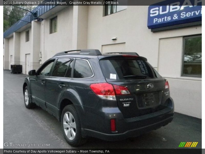 Graphite Gray Metallic / Off Black 2010 Subaru Outback 2.5i Limited Wagon