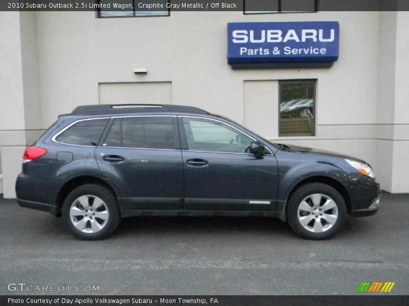 Graphite Gray Metallic / Off Black 2010 Subaru Outback 2.5i Limited Wagon