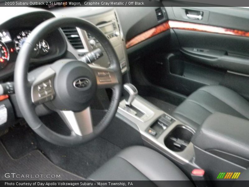 Graphite Gray Metallic / Off Black 2010 Subaru Outback 2.5i Limited Wagon