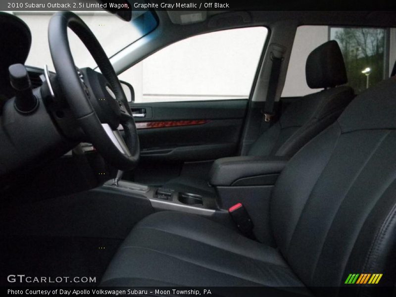 Graphite Gray Metallic / Off Black 2010 Subaru Outback 2.5i Limited Wagon