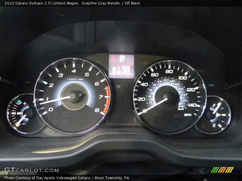  2010 Outback 2.5i Limited Wagon 2.5i Limited Wagon Gauges