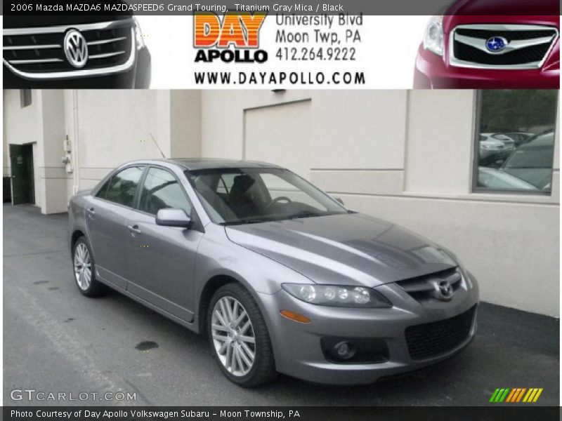 Titanium Gray Mica / Black 2006 Mazda MAZDA6 MAZDASPEED6 Grand Touring