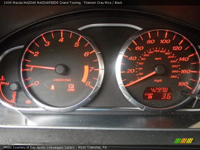 Titanium Gray Mica / Black 2006 Mazda MAZDA6 MAZDASPEED6 Grand Touring