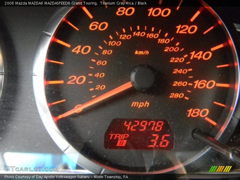 Titanium Gray Mica / Black 2006 Mazda MAZDA6 MAZDASPEED6 Grand Touring
