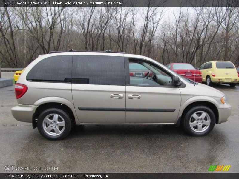 Linen Gold Metallic / Medium Slate Gray 2005 Dodge Caravan SXT