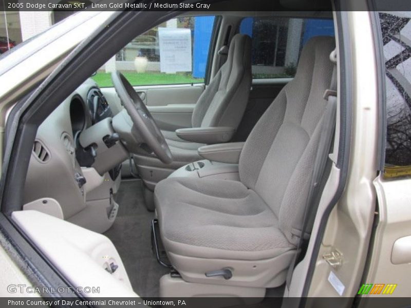 Linen Gold Metallic / Medium Slate Gray 2005 Dodge Caravan SXT