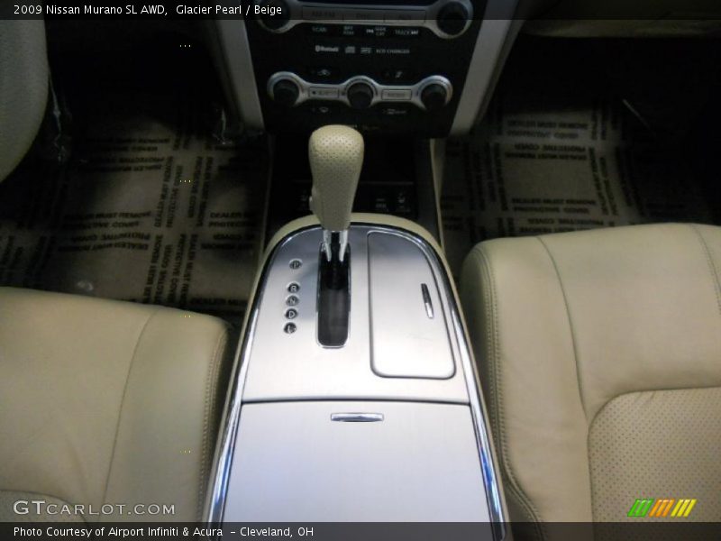 Glacier Pearl / Beige 2009 Nissan Murano SL AWD