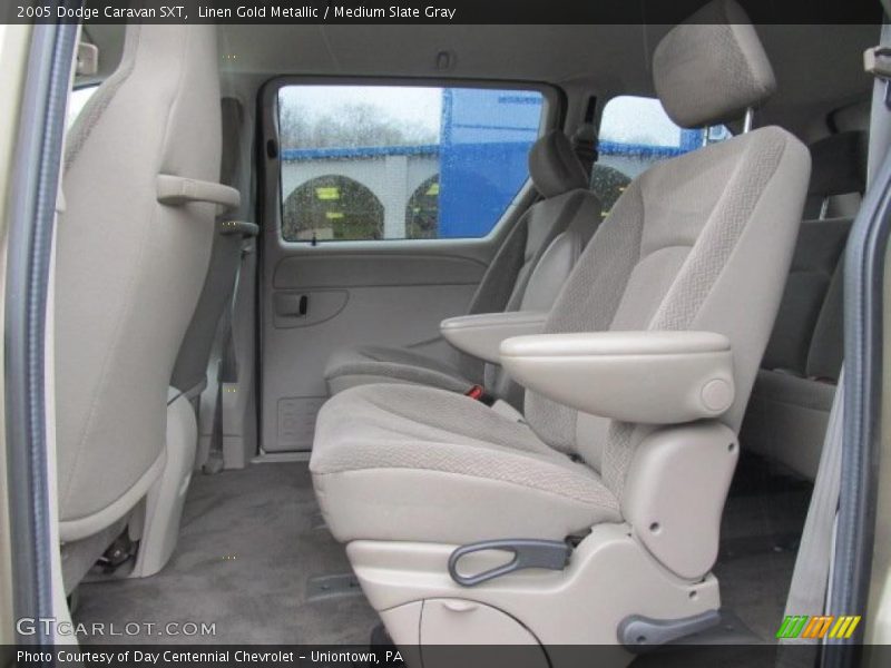 Linen Gold Metallic / Medium Slate Gray 2005 Dodge Caravan SXT