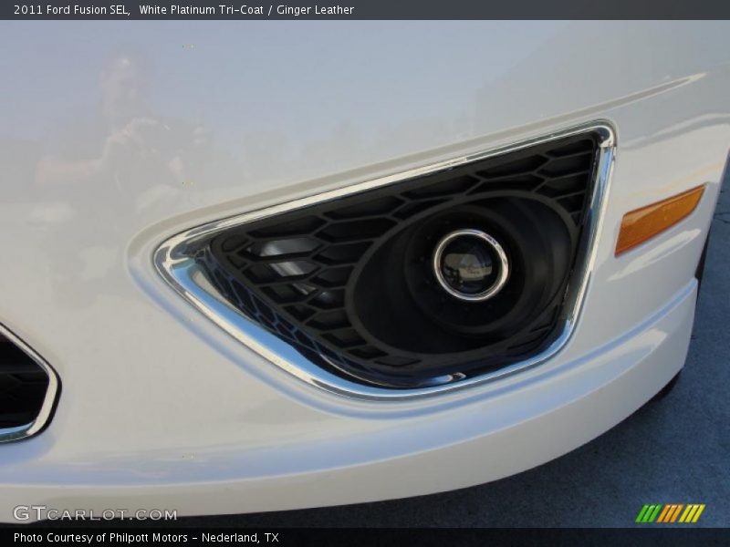 White Platinum Tri-Coat / Ginger Leather 2011 Ford Fusion SEL