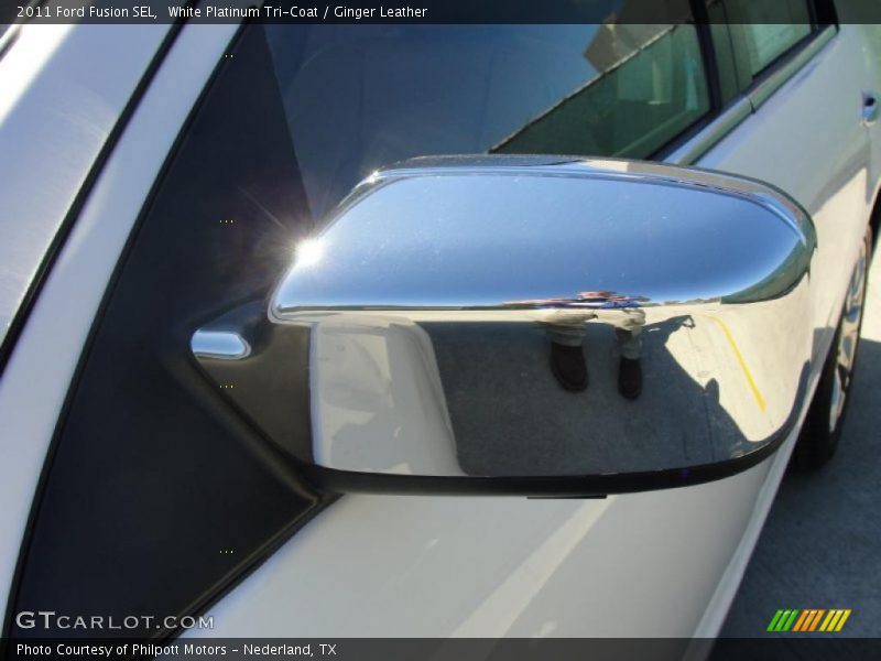 White Platinum Tri-Coat / Ginger Leather 2011 Ford Fusion SEL