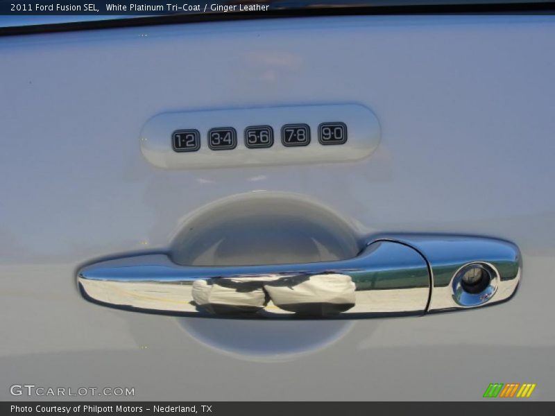 White Platinum Tri-Coat / Ginger Leather 2011 Ford Fusion SEL