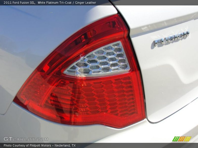 White Platinum Tri-Coat / Ginger Leather 2011 Ford Fusion SEL