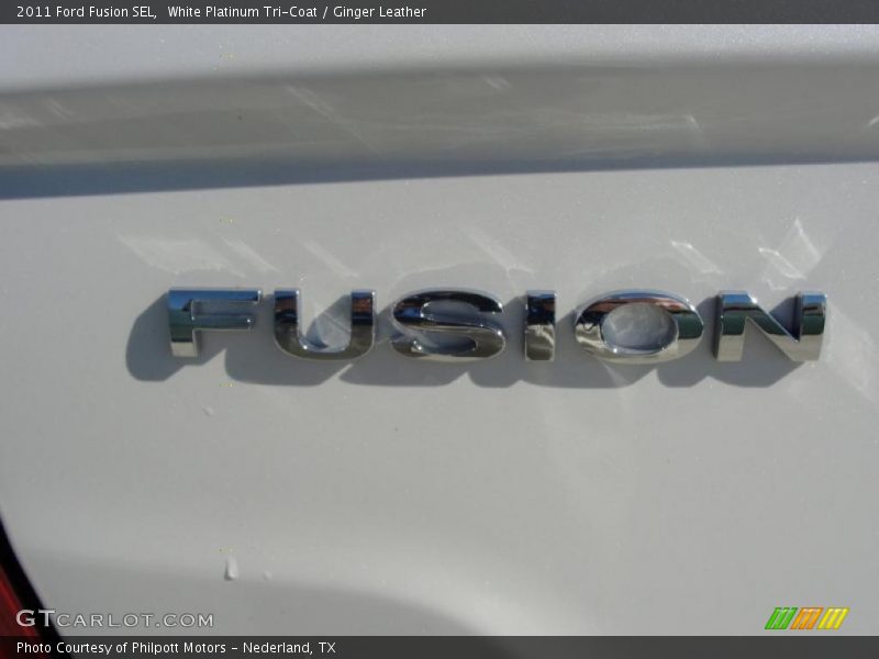 White Platinum Tri-Coat / Ginger Leather 2011 Ford Fusion SEL