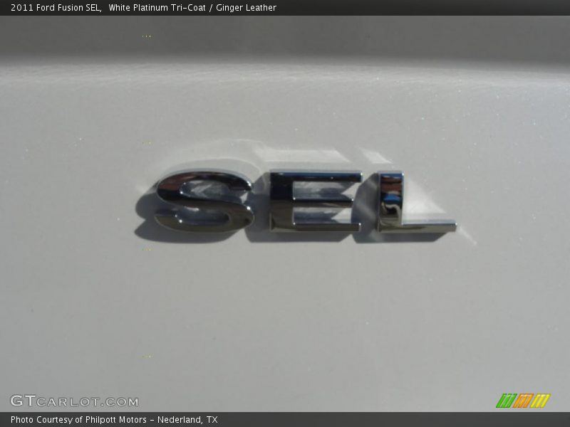 White Platinum Tri-Coat / Ginger Leather 2011 Ford Fusion SEL
