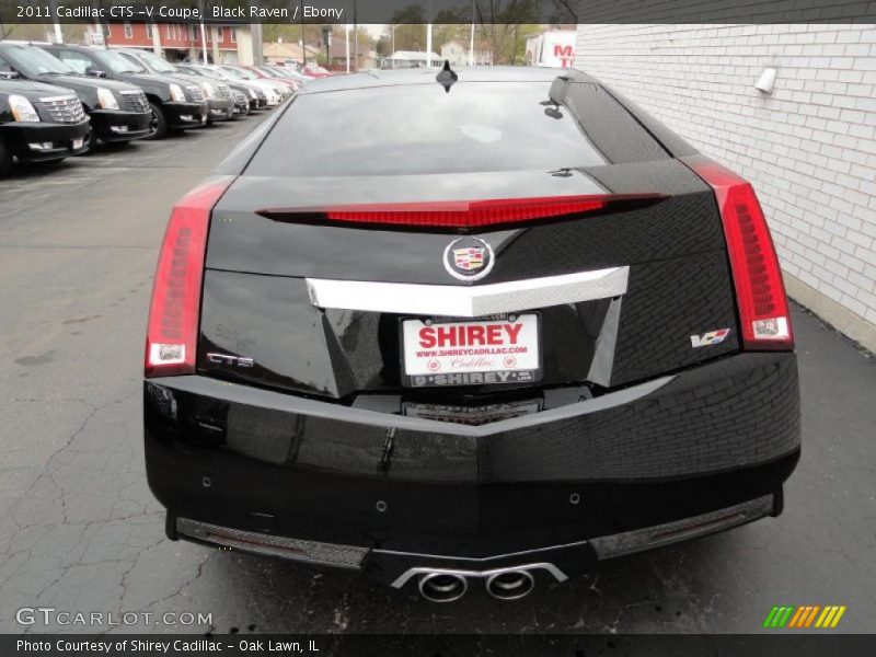 Black Raven / Ebony 2011 Cadillac CTS -V Coupe