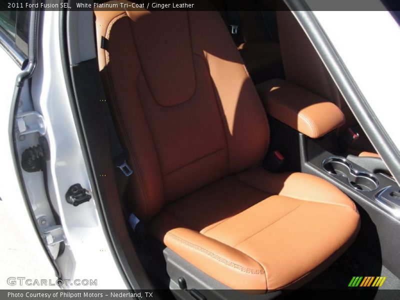  2011 Fusion SEL Ginger Leather Interior