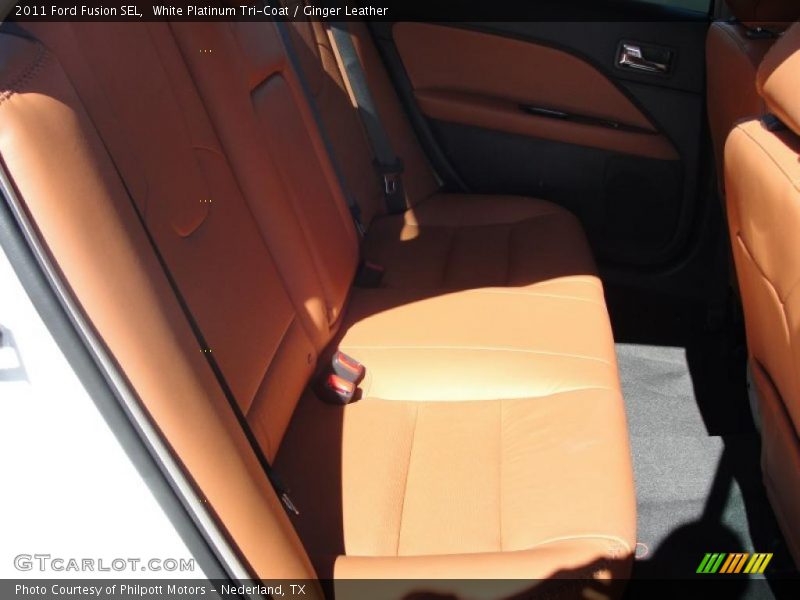  2011 Fusion SEL Ginger Leather Interior