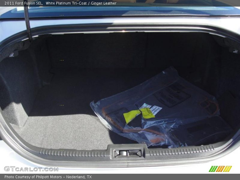 White Platinum Tri-Coat / Ginger Leather 2011 Ford Fusion SEL