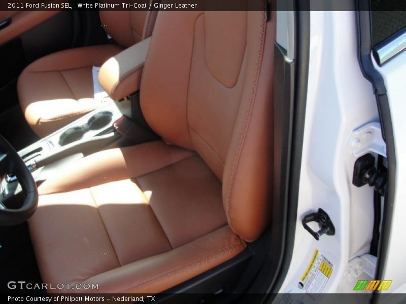  2011 Fusion SEL Ginger Leather Interior