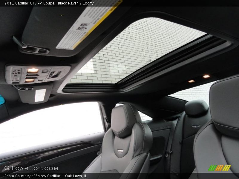 Sunroof of 2011 CTS -V Coupe